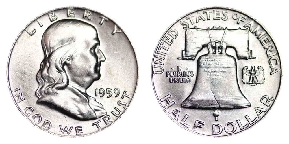 1959 No Mint Mark half-dollar Value