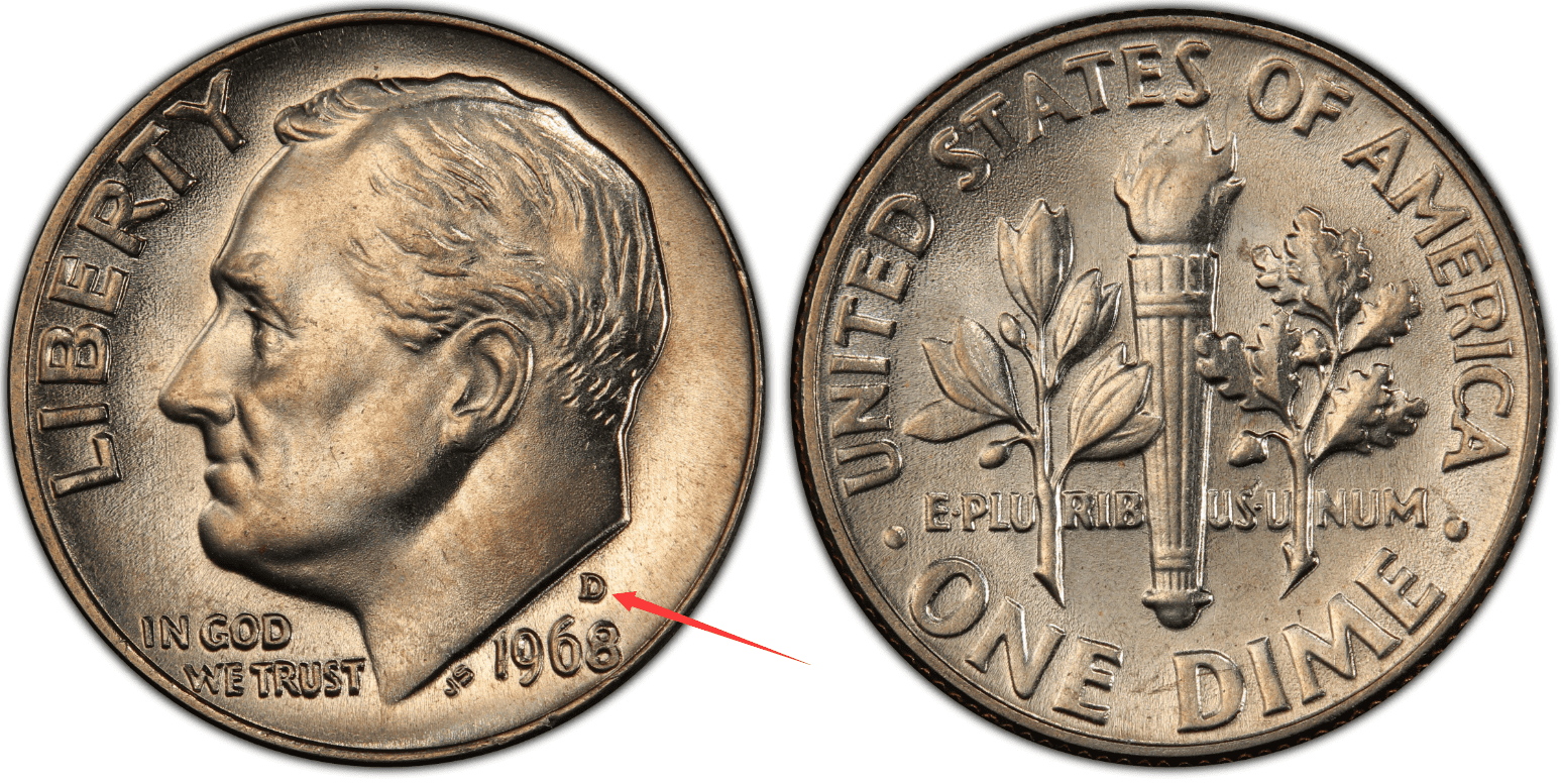 1968-D Dime Value