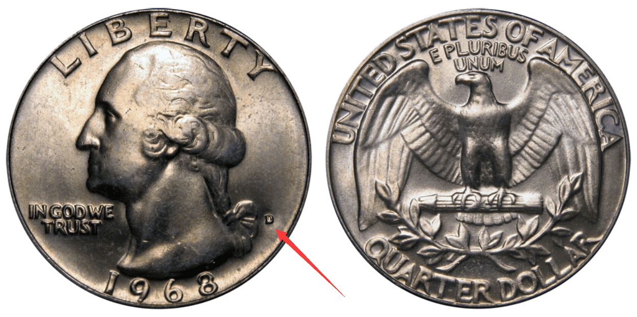 1968 D quarter Value