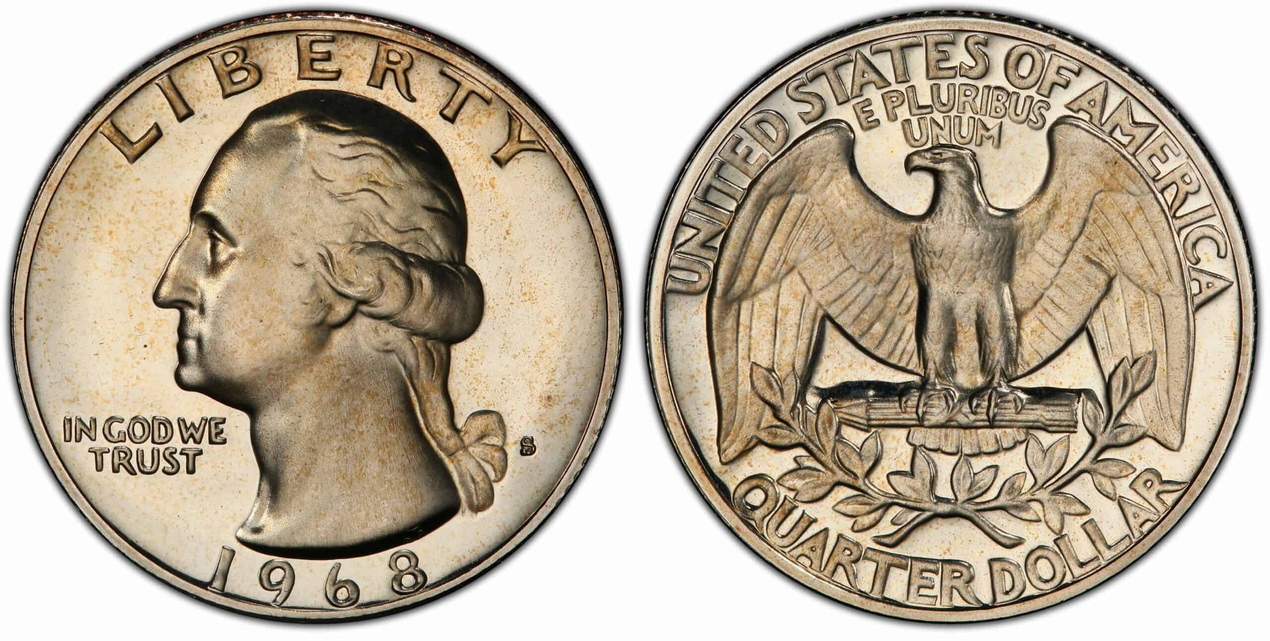 1968 S quarter proof Value