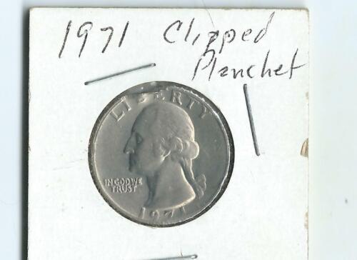 1971 Quarter Clipped Planchet Error