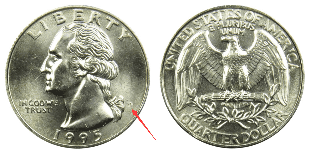 1995 D Washington quarter Value