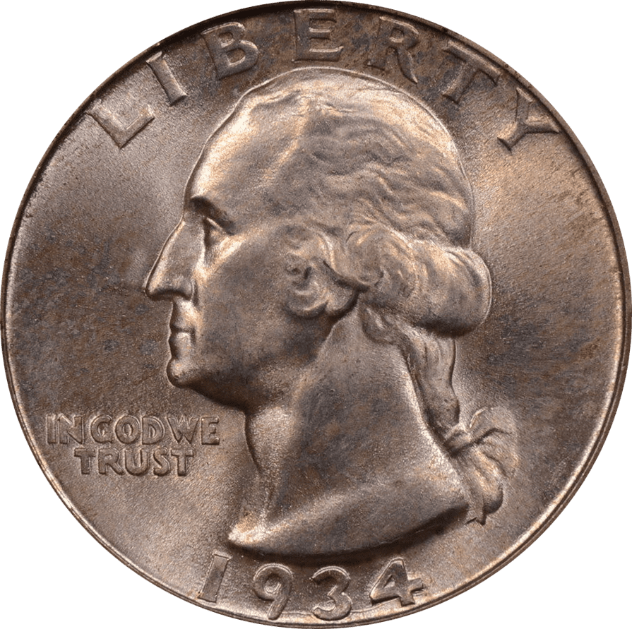 The Obverse Of The 1934 Quarter