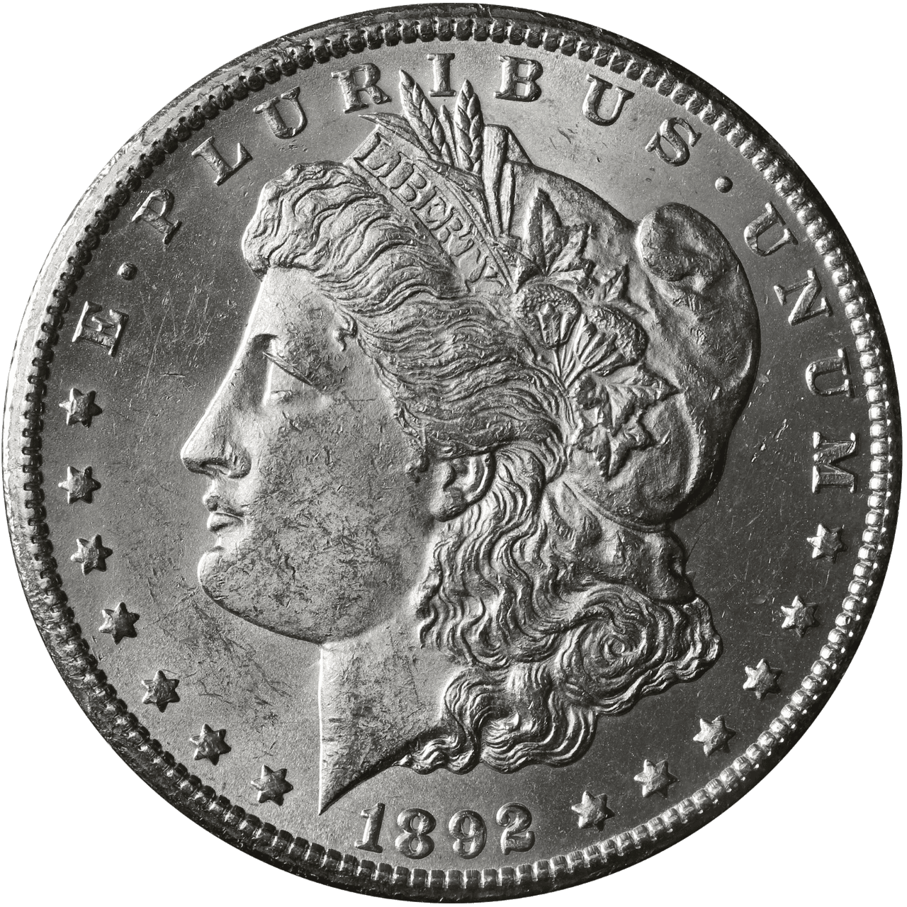 The Obverse of the 1892 Silver Dollar
