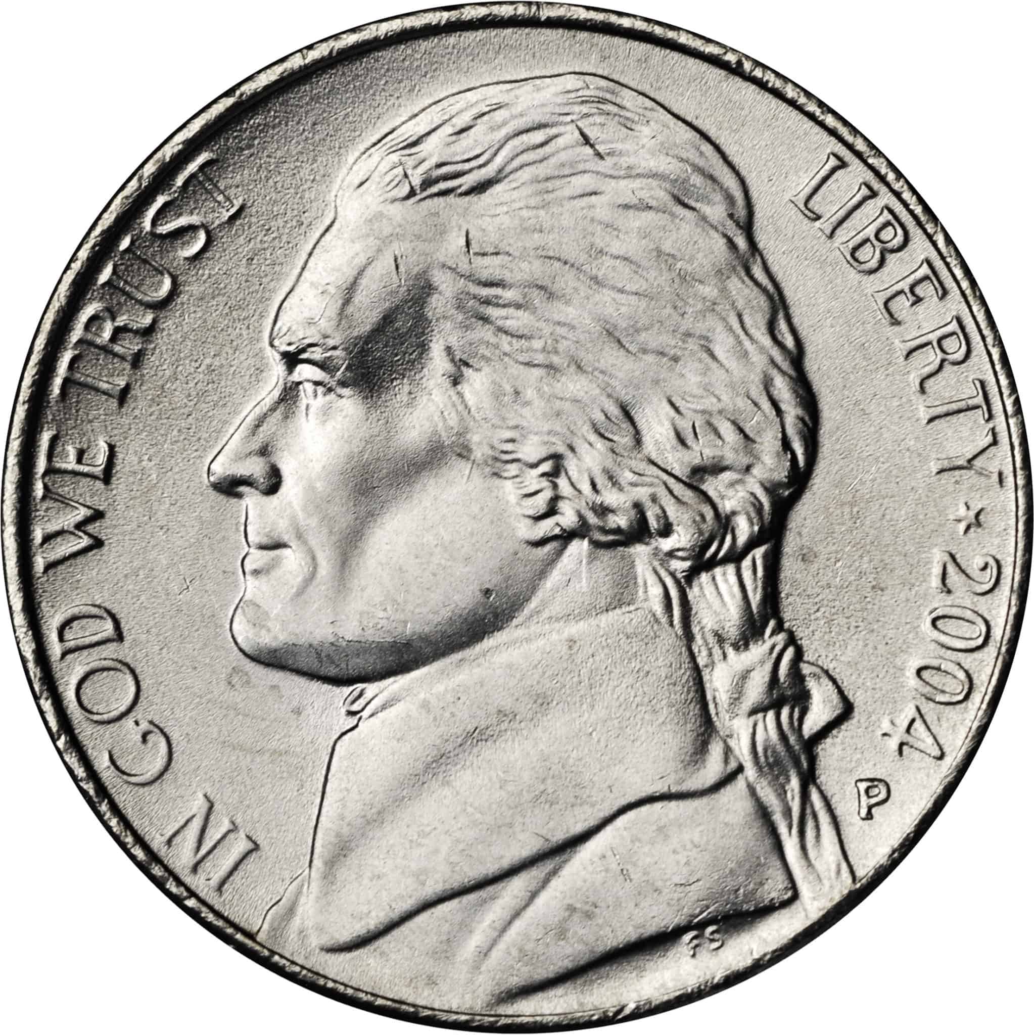 The Obverse of the 2004 Nickel