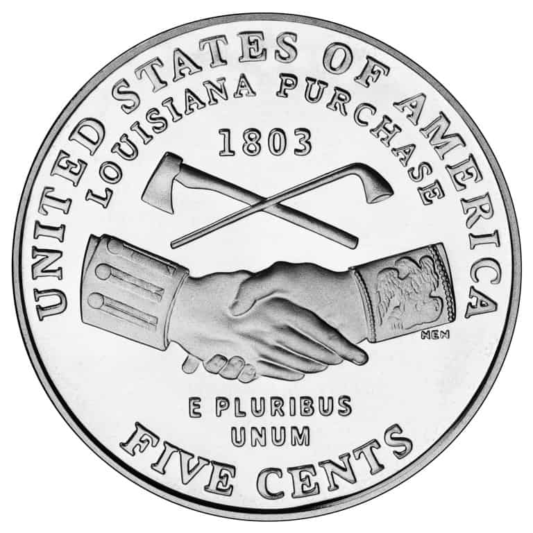The Reverse of the 2004 Peace Medal Nickel