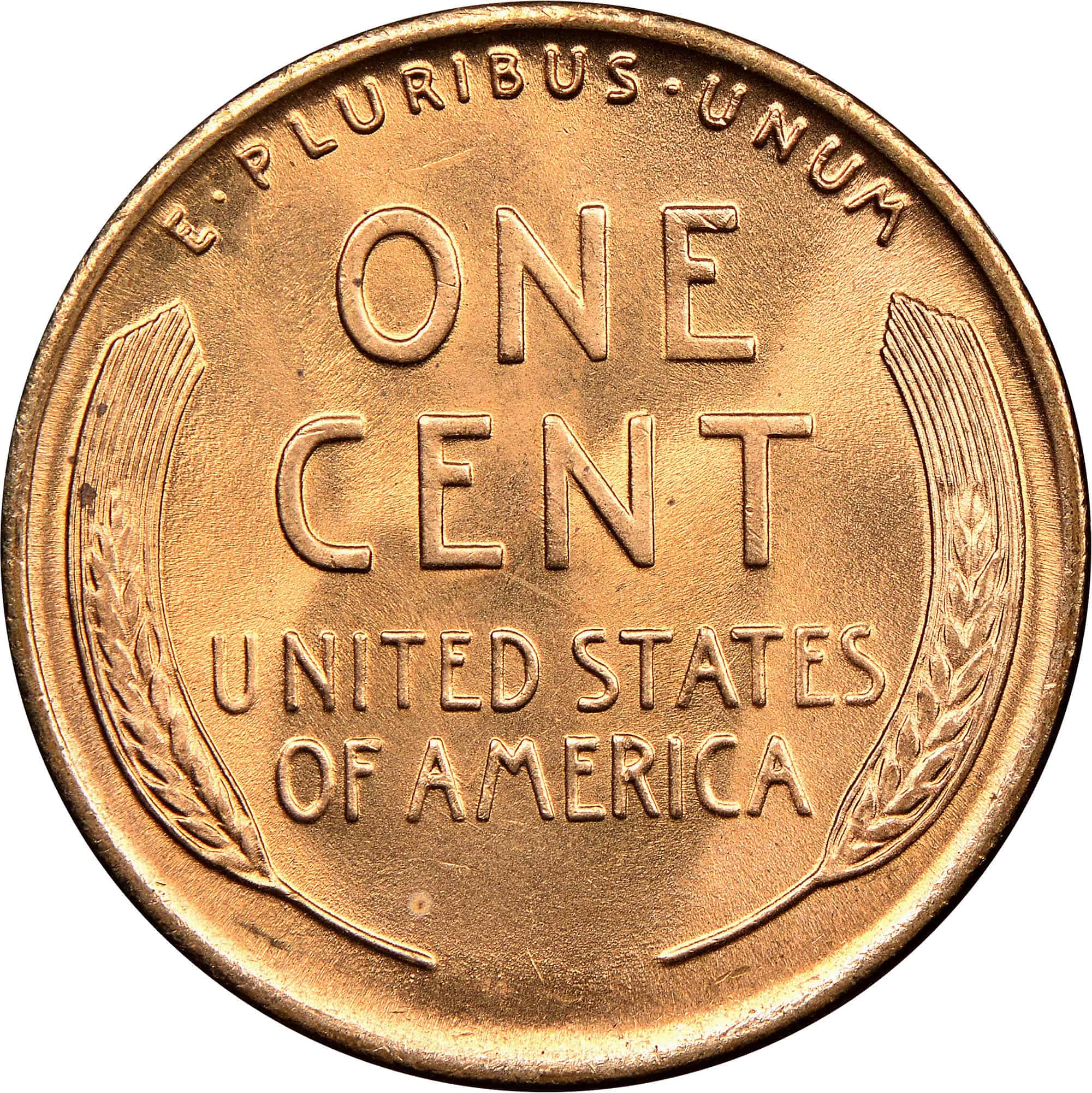 The reverse of the 1934 Lincoln penny