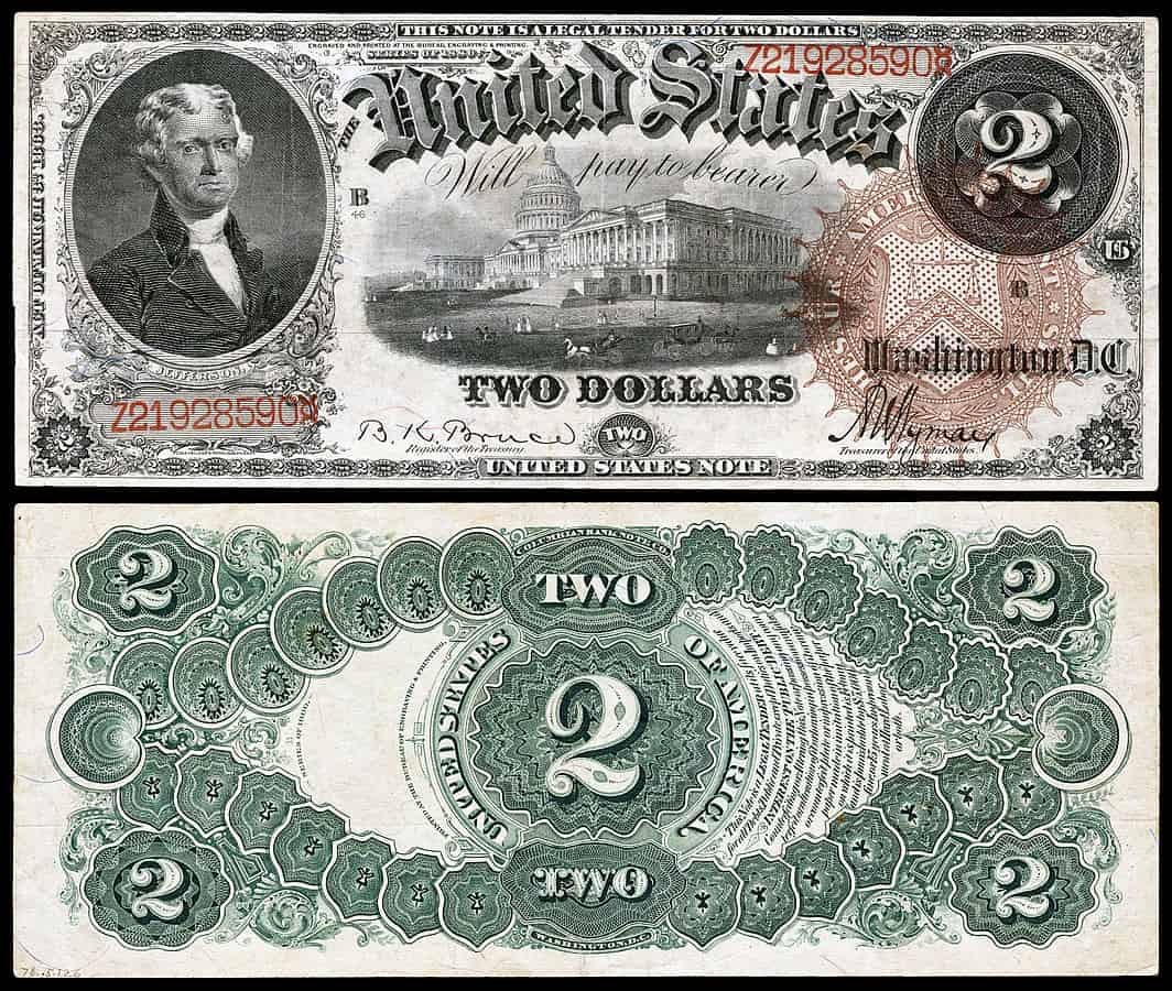 1880 $2 United States Note