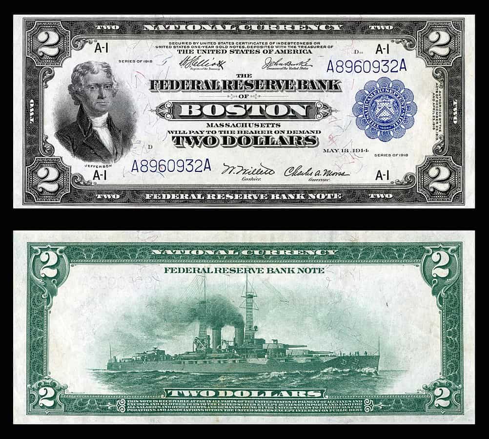 1918 $2 National Bank Note
