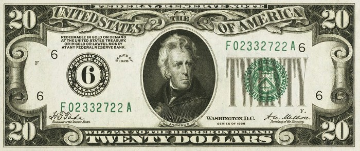 1928 $20 Bill