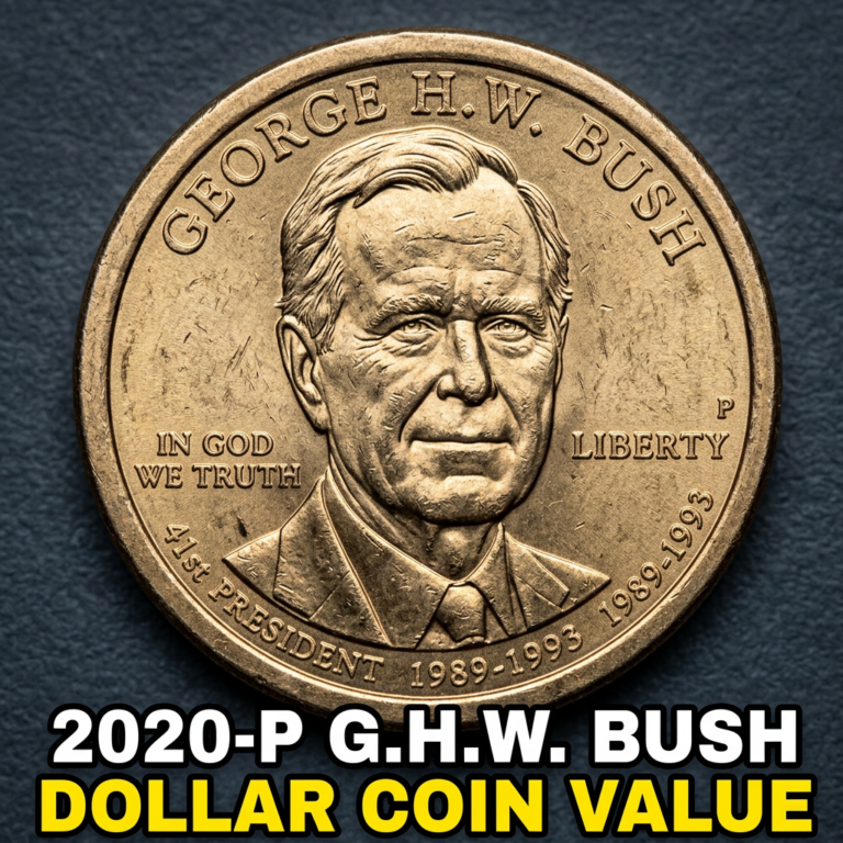 2020 P George HW Bush Presidential Dollar Coin Value and Rarity Guide